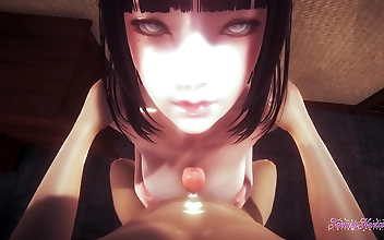 Busty Hinata Gets a Tantalizing Titjob and F*cked by a Monster Dick in this Naruto Hentai 3D Video! Must-Watch for all Fans of JAV!