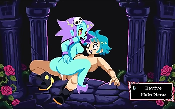 Embrace the Alluring Femdom Ghost Riding Fable in Flip Witch Pixel HENTAI Game Ep