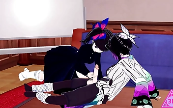 Hentai Heaven: KOIKATSU Kanao Shinobu s Trans Demon Slayer Blowjob and Handjob Gameplay with Cumshot (Uncensored Part 1)