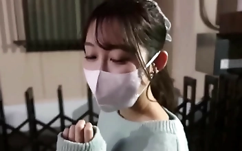Climaxing White Slender Woman Unleashes Huge Lewd Strut in High School OL Fun